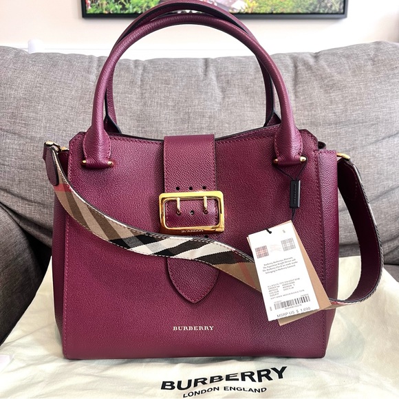 Burberry medium soft grain buckle satchel / shoulder bag - Picture 3 of 14